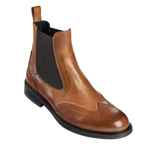 Brown Leather Ankle Boots 5031