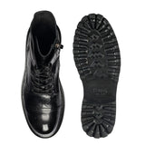 Black Leather Ankle Boots 5023