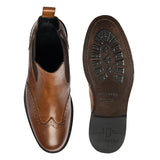 Brown Leather Ankle Boots 5031