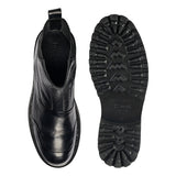 Black Leather Ankle Boots 5010