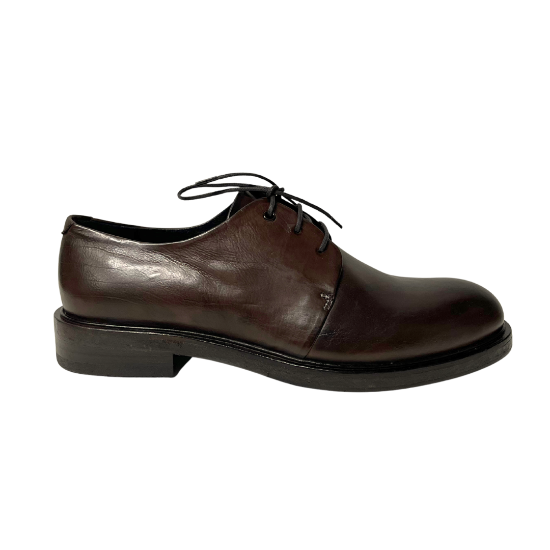 Brown Leather Derbies 2167