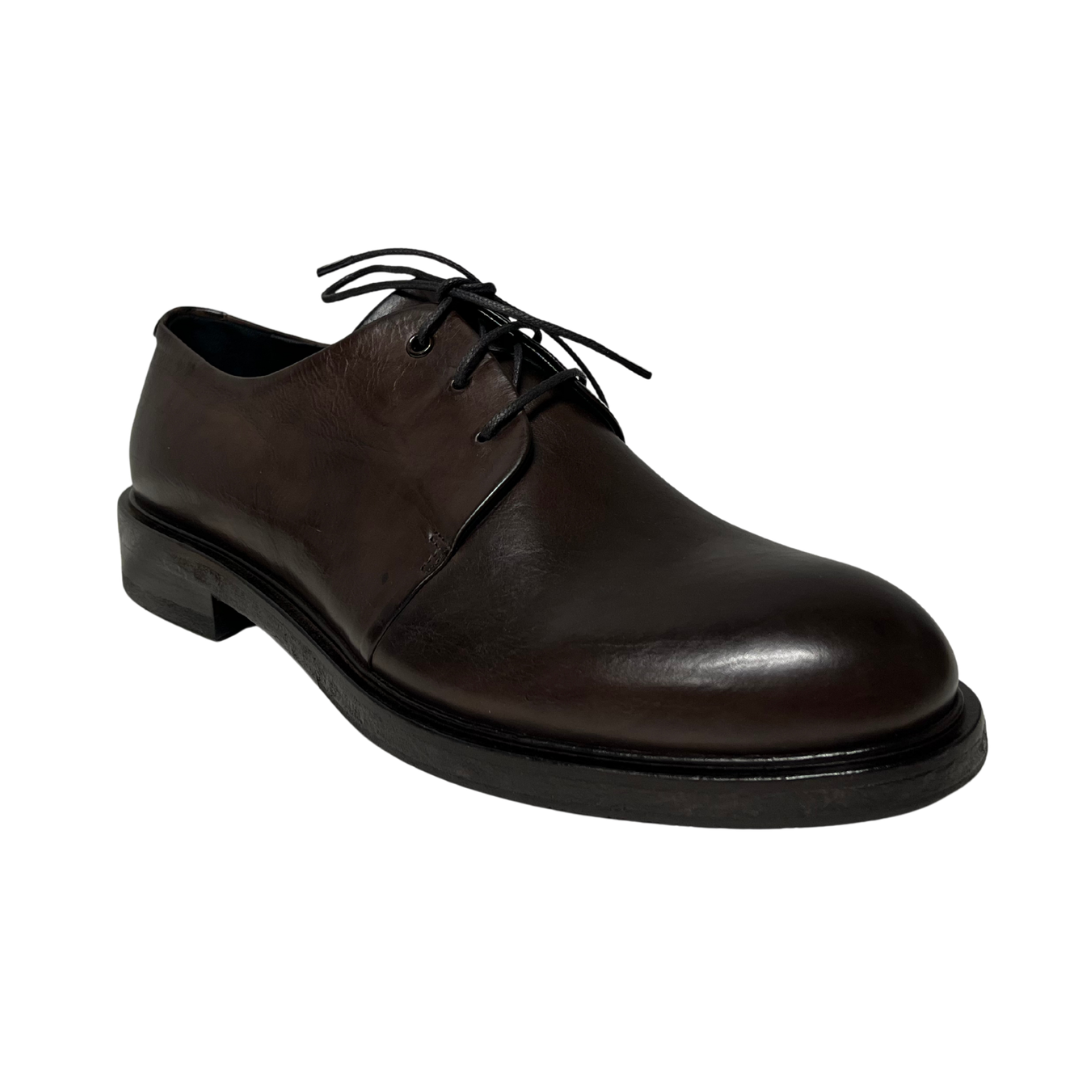Brown Leather Derbies 2167