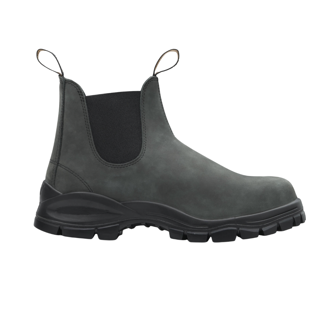 Rustic Black Lug Chelsea Boots 2238
