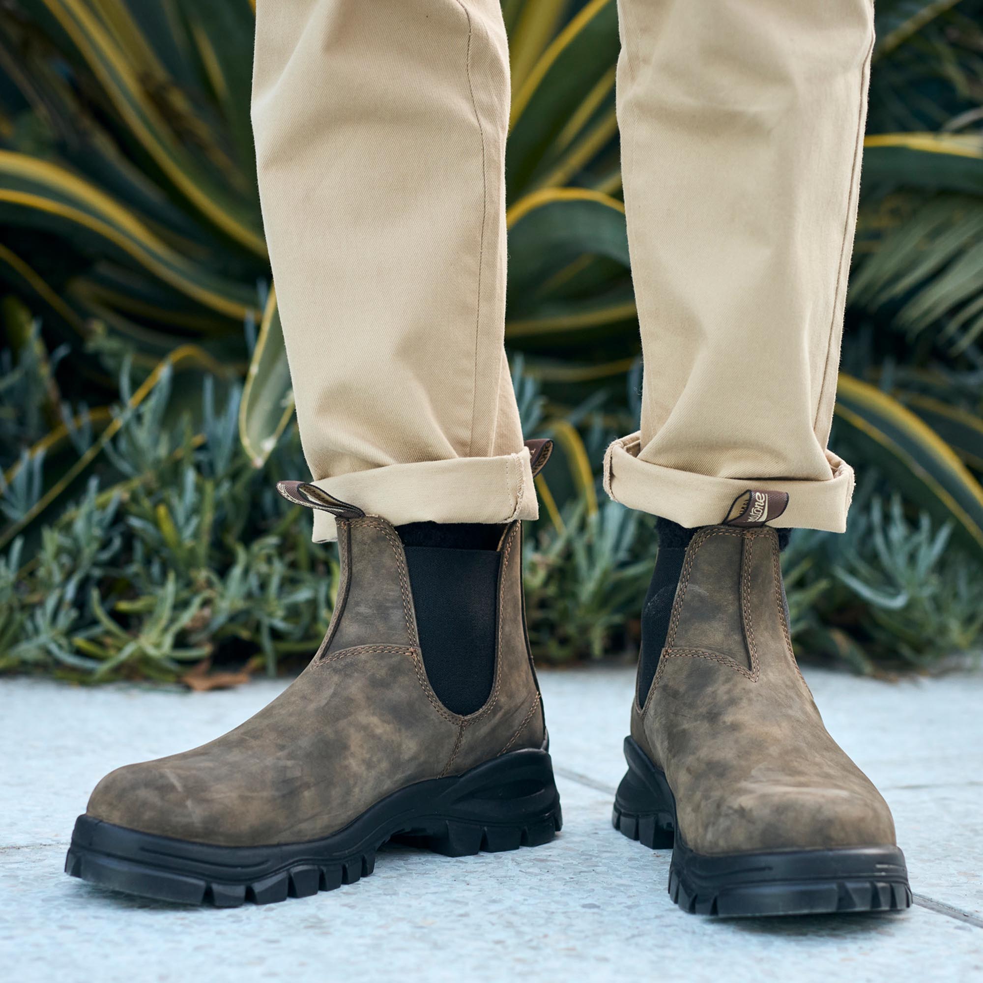 Rustic Brown Lug Chelsea Boots 2239
