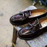 Burgundy Rub-Off Tassel Loafer
