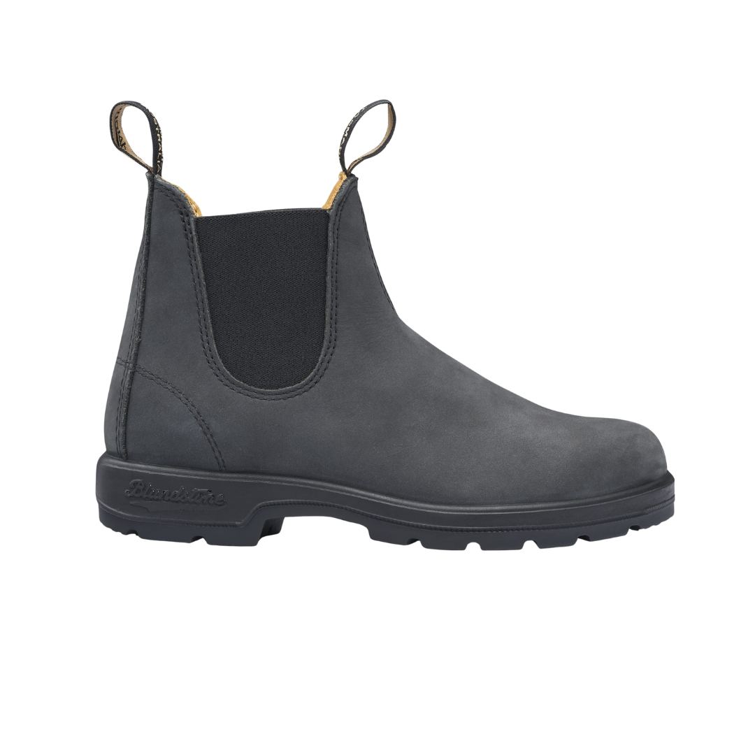 Rustic Black Chelsea Boots 587