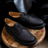 Black Greasy Gibson Shoe