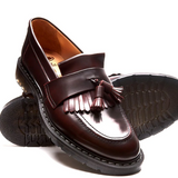 Burgundy Rub-Off Tassel Loafer