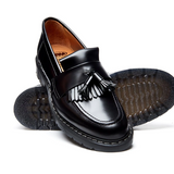 Black Hi-Shine Tassel Loafer