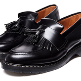 Black Hi-Shine Tassel Loafer