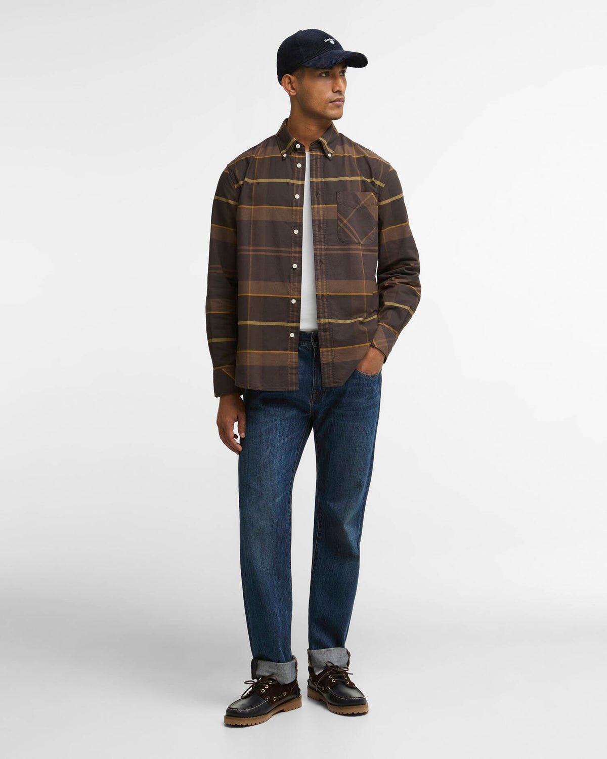 Mineral Tartan Dunoon Authentic-Fit Shirt