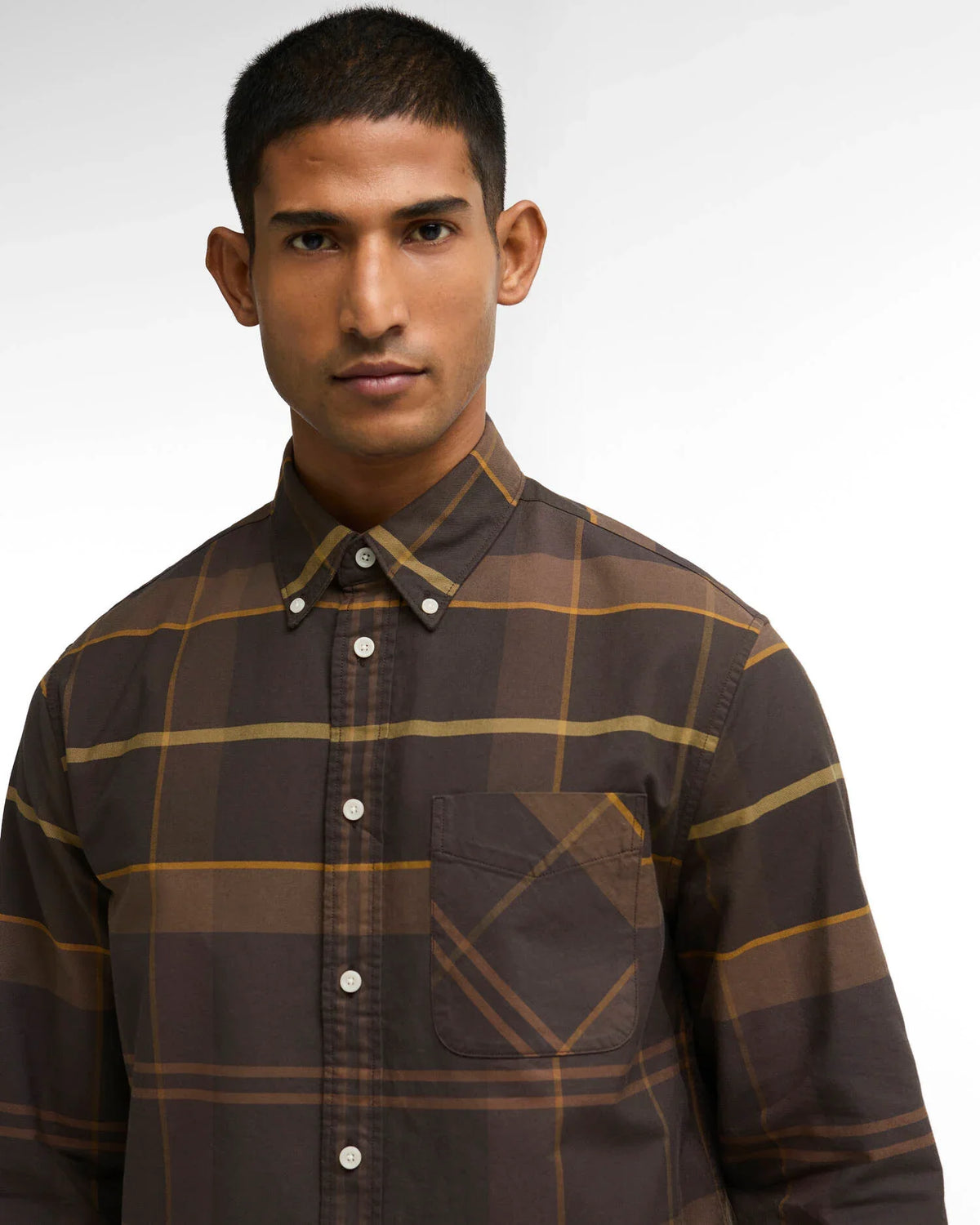 Mineral Tartan Dunoon Authentic-Fit Shirt