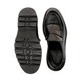 Czarne Skórzane Loafersy 2947