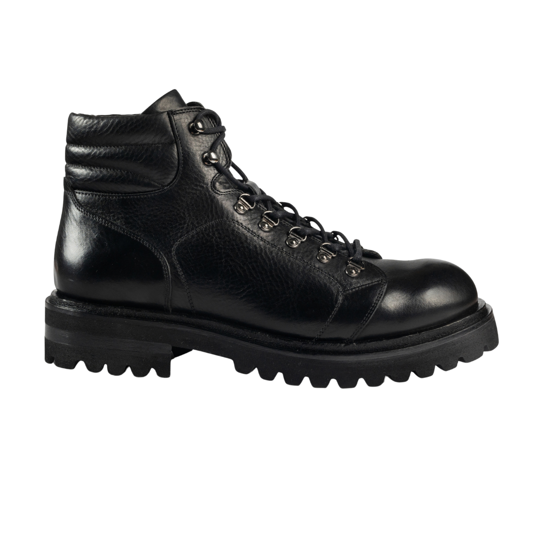 Black Leather Ankle Boots 2772