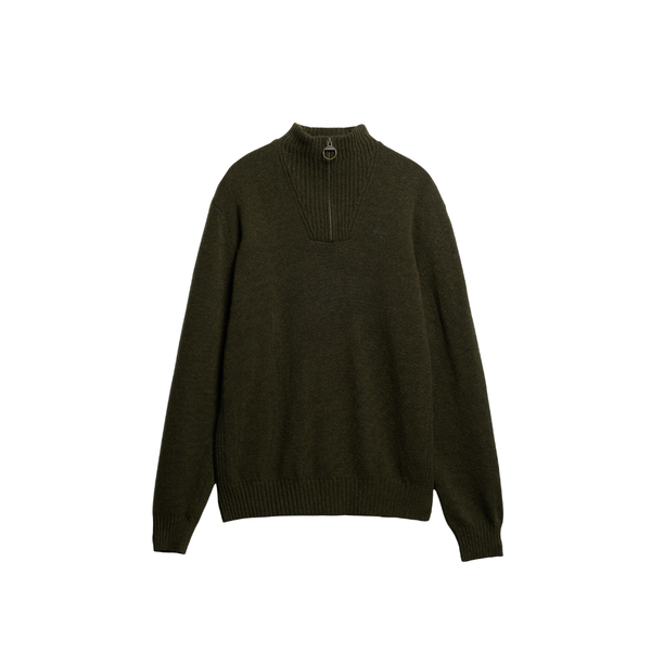 Essential Quarter-Zip Jumper Seaweed