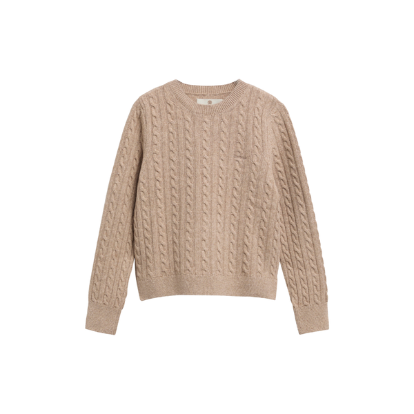 Ashdown Relaxed Wool-Blend Cable-Knit Jumper