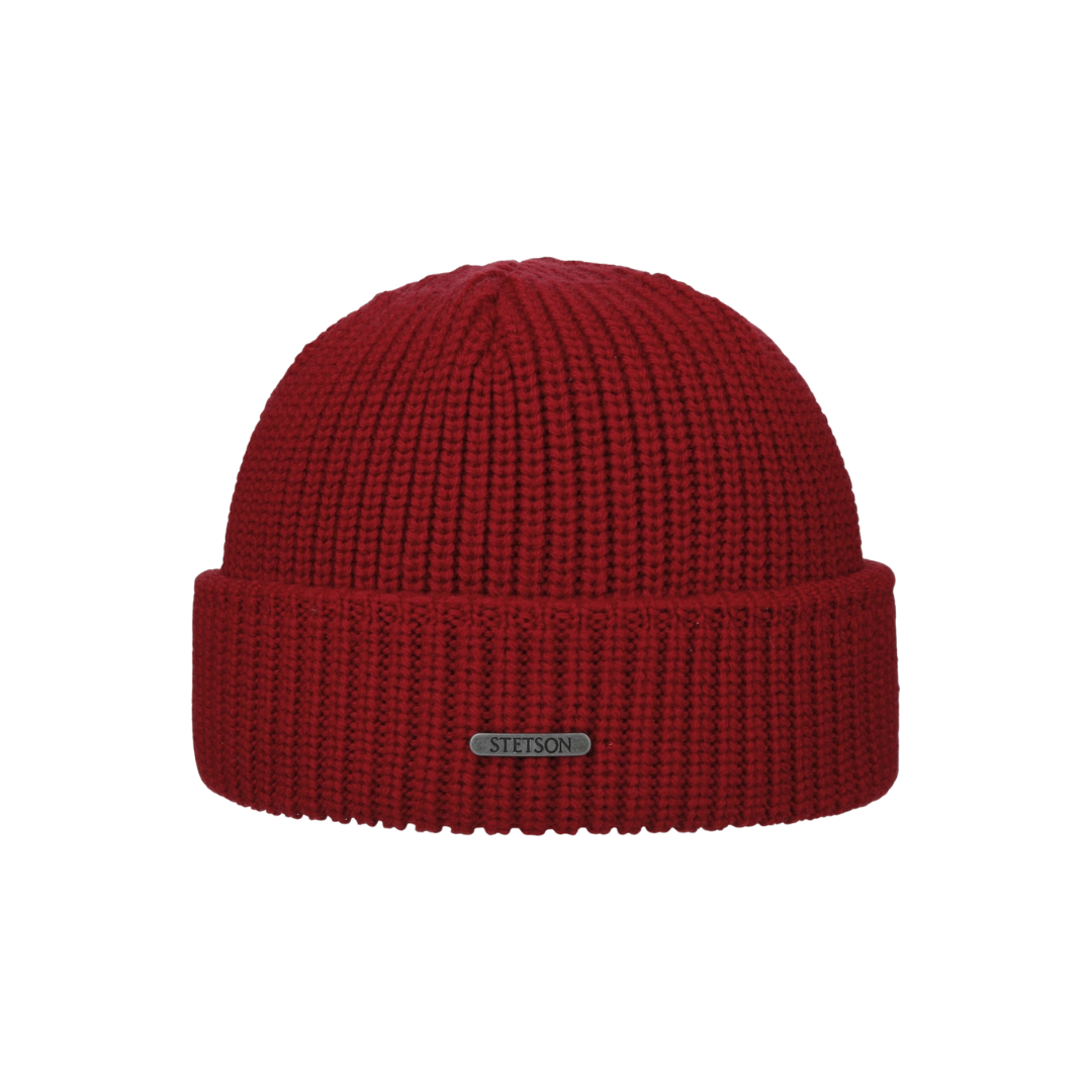 Beanie Merino Cherry Red