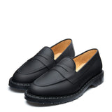 Black Hi-Shine Tassel Loafer