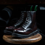 Burgundy Rub Off Boot Kiltie