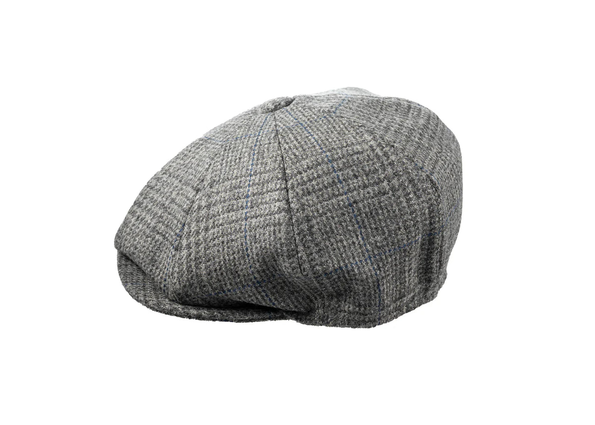 Pilka 8 dalių kepurė