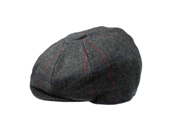 Pilka 8 dalių kepurė