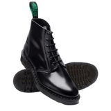 Black Hi-Shine 6 Eye Astronaut Boot