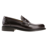 Skórzane Loafersy 11053, brązowe