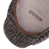 Hatteras Virgin Wool Flat Cap Beige Blue