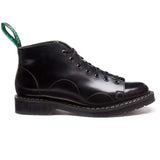 Black leather boots