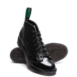 Black leather boots