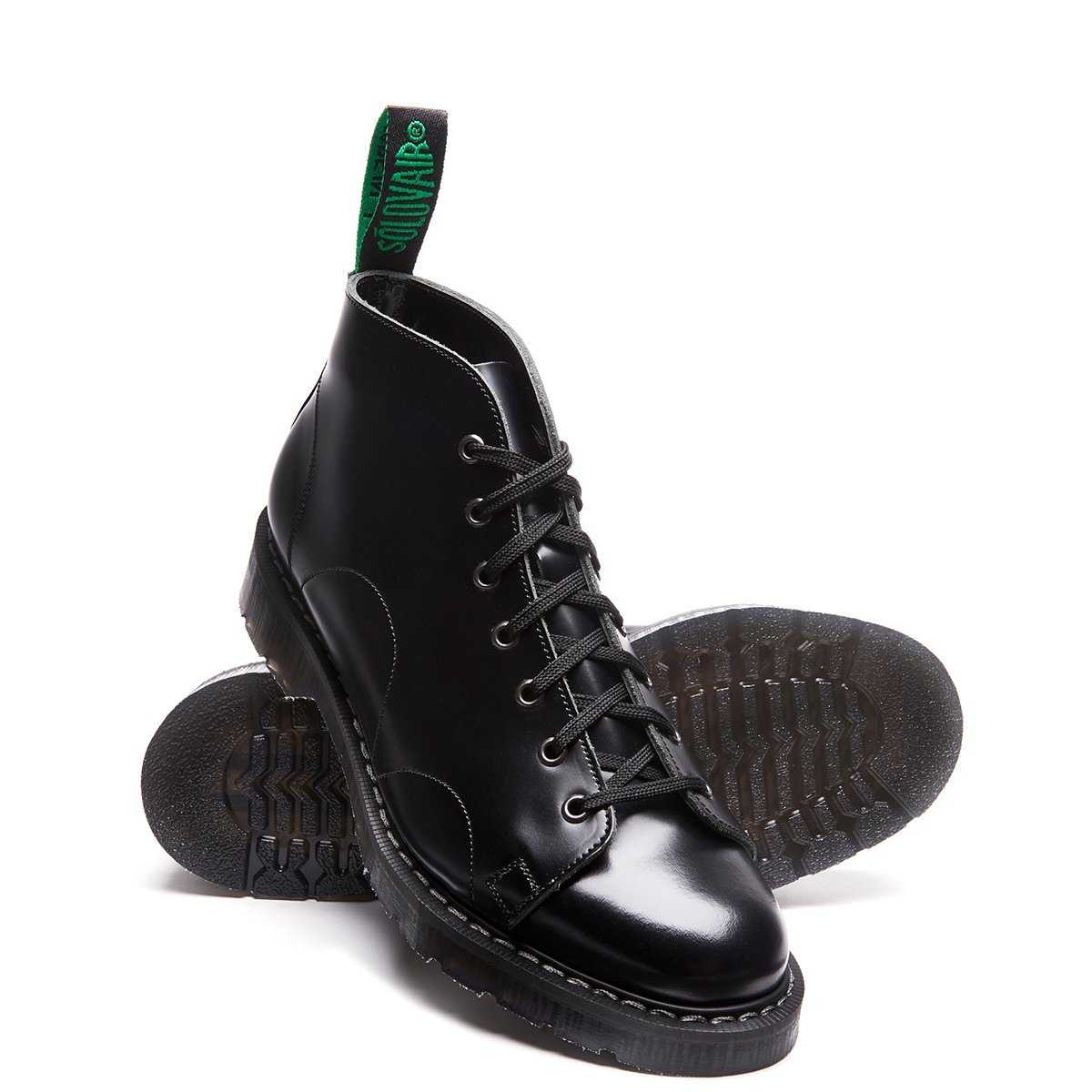 Black leather boots