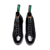 Black leather boots