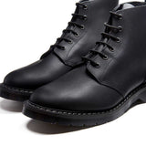 Black Greasy 6 Eye Astronaut Boot