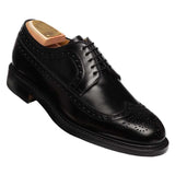 Black leather derby brogues 3681K2