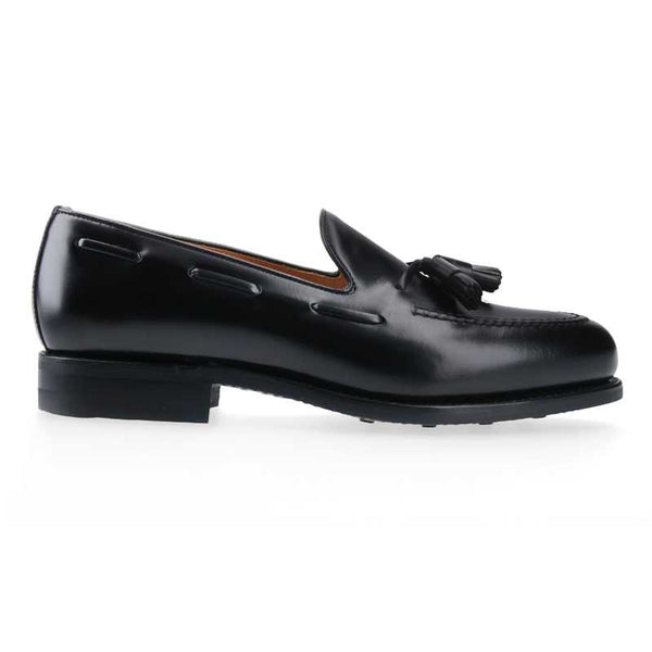 Juodi Odiniai Tassel Loaferiai 8491