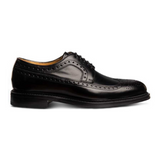 Black leather derby brogues 3681K2