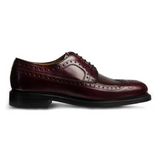 Burgundy leather derby brogues 3681K1