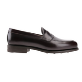 Brown Leather Penny Loafers 9628K8